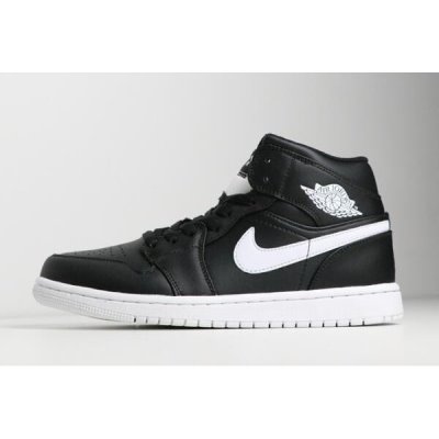 Nike Erkek Air Jordan 1 Mid Siyah Basketbol Ayakkabısı Türkiye - VG743QCN